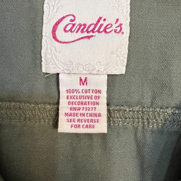 Candies Womens Military Style Utility‎ Jacket Size Medium Grunge Punk - Picture 3 of 4